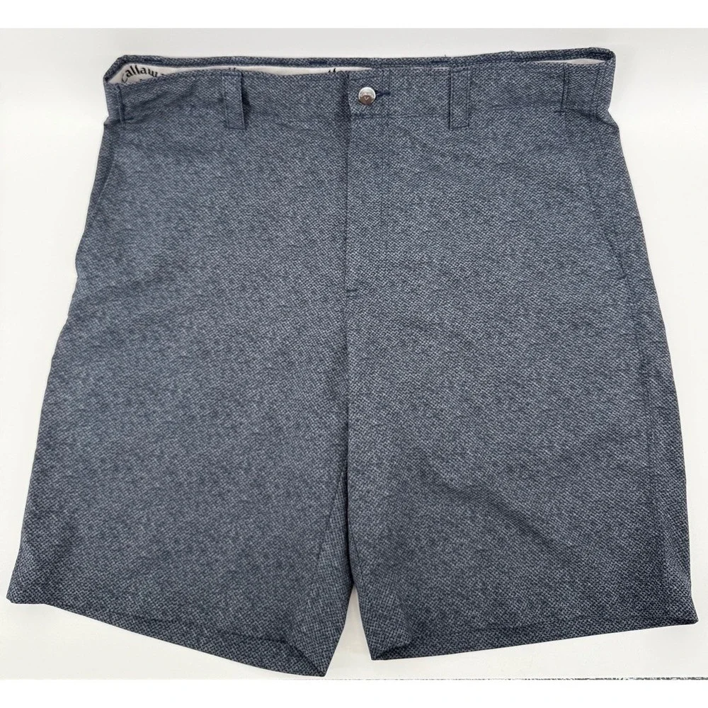 Lot Of 2 Callaway Golf Shorts Size 36 Blue Gray Opti-Dri Media Pocket